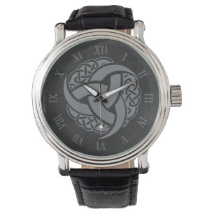 Reloj De Pulsera Cruz Celta Cristiana Mitología Vikinga Triquetra