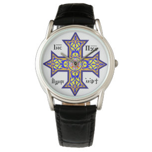 Reloj De Pulsera Cruz copta