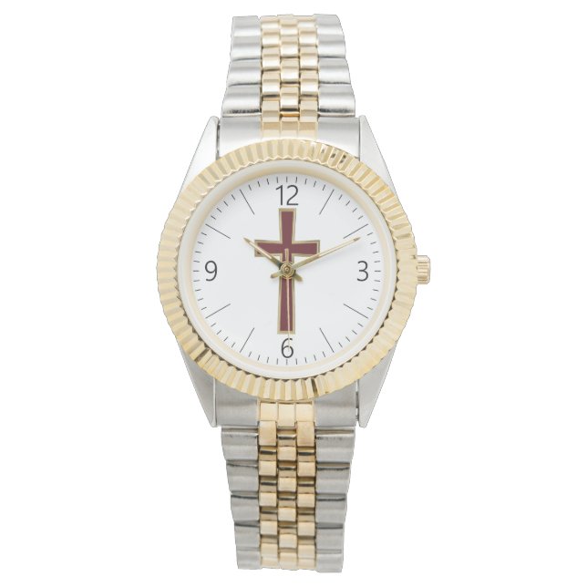 Reloj De Pulsera Cruz cristiana (Anverso)