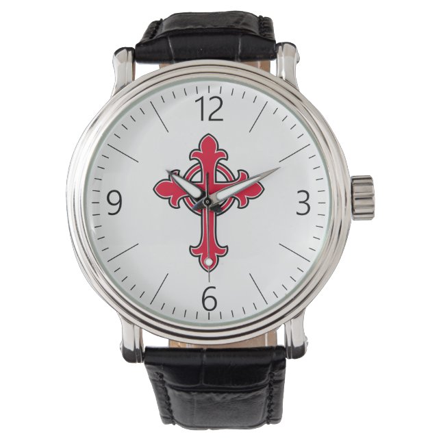 Reloj De Pulsera Cruz cristiana (Anverso)