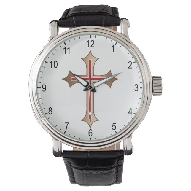 Reloj De Pulsera Cruz cristiana (Anverso)
