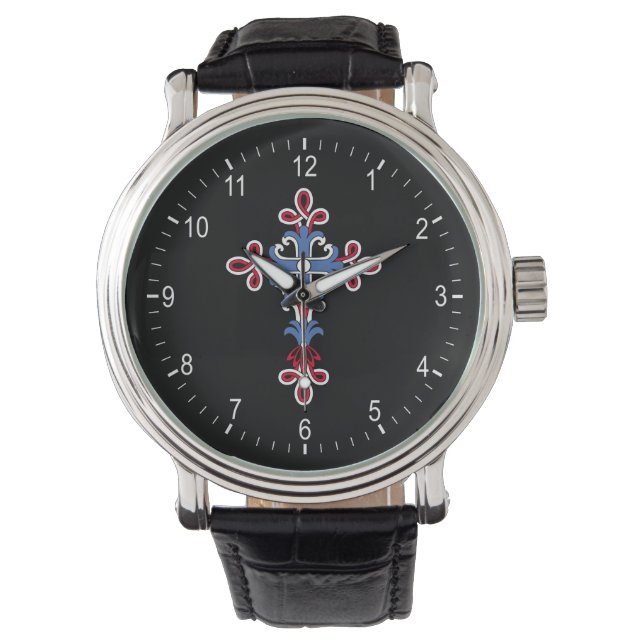 Reloj De Pulsera Cruz cristiana (Anverso)