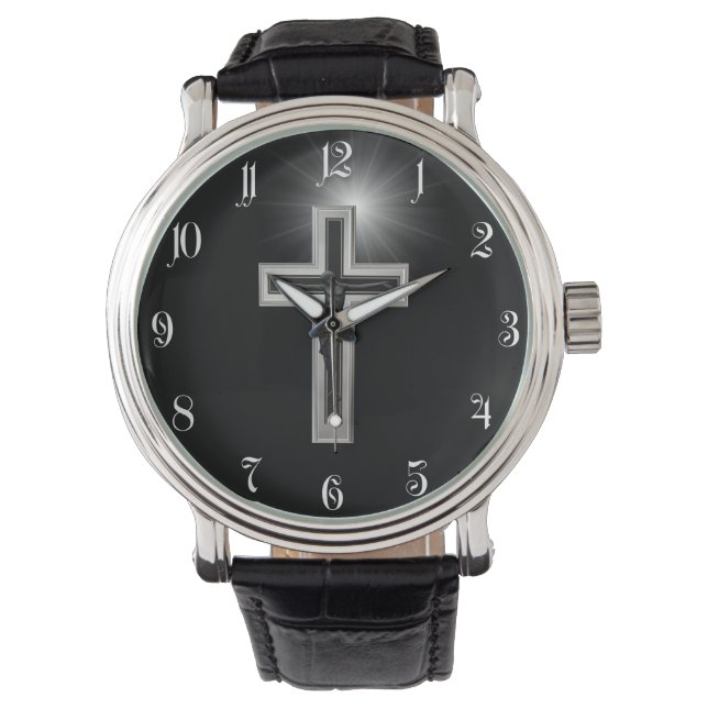 Reloj De Pulsera Cruz cristiana (Anverso)