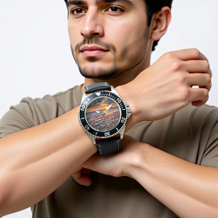 Reloj De Pulsera Cruz de fe cristiana con Marcos 11:24