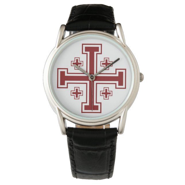 Reloj De Pulsera Cruz de Jerusalén (Anverso)