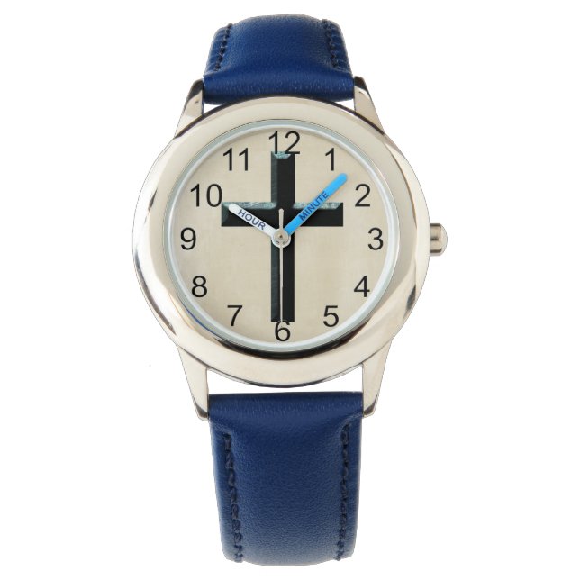 Reloj De Pulsera Cruz de Jesús Cristiano (Anverso)