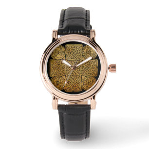 Reloj De Pulsera Cruz de Knotwork Celtic