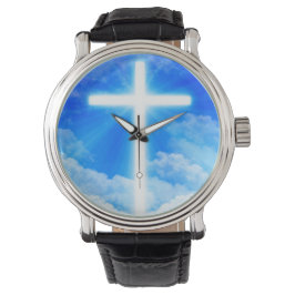 Reloj De Pulsera Cruz de la Luz Jesucristo Personalizable Cristiano