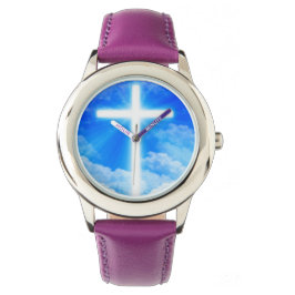 Reloj De Pulsera Cruz de la Luz Jesucristo Personalizable Cristiano