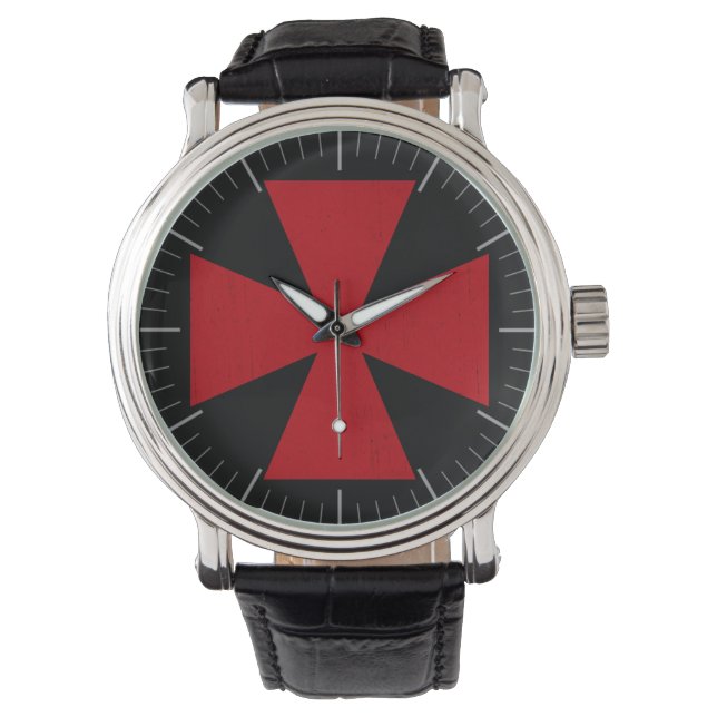 Reloj De Pulsera Cruz de los Francmasones Suecos (Anverso)