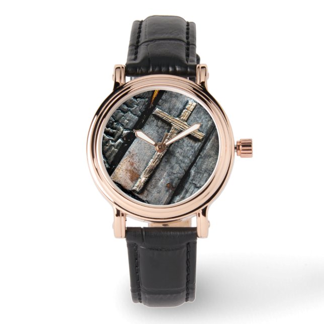 Reloj De Pulsera Cruz de Protección (Anverso)