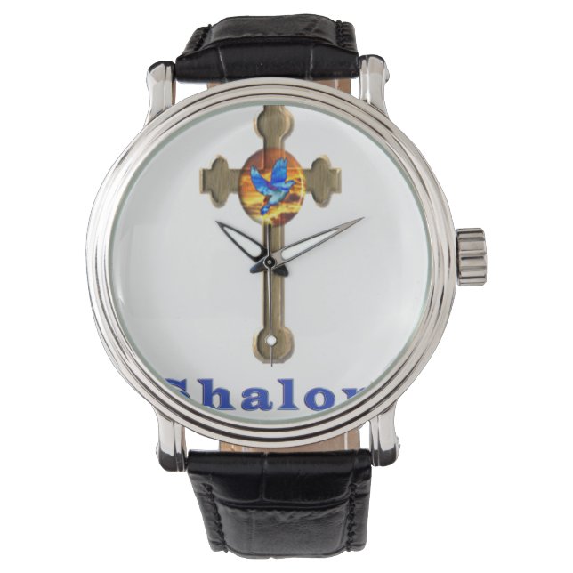 Reloj De Pulsera Cruz de Shalom (Anverso)