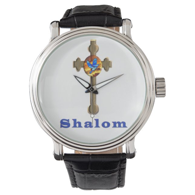 Reloj De Pulsera Cruz de Shalom (Anverso)