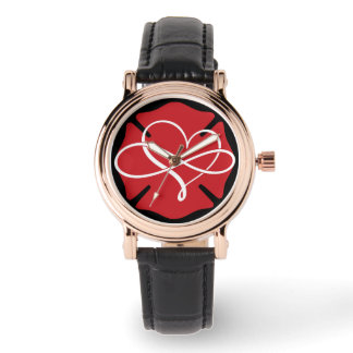 Reloj De Pulsera CRUZ MALTESA con CORAZÓN E INFINIDAD