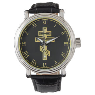 Reloj De Pulsera Cruz Ortodoxa Cristiana