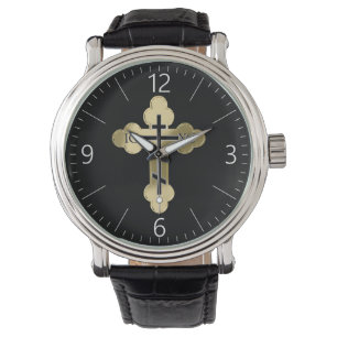 Reloj De Pulsera Cruz ortodoxa cristiana