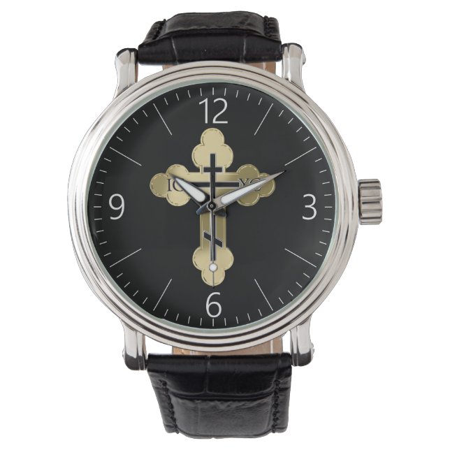 Reloj De Pulsera Cruz ortodoxa cristiana (Anverso)