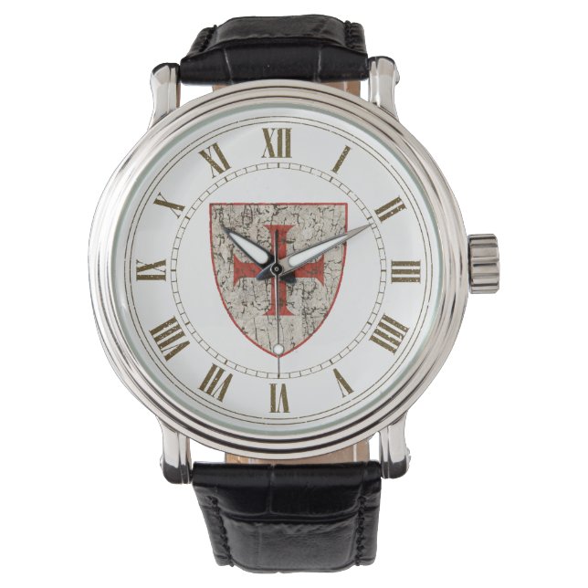 Reloj De Pulsera Cruz templaria, angustiada (Anverso)