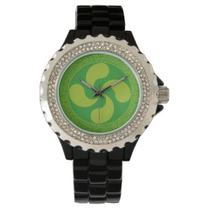 Reloj De Pulsera Cruz vasca elegante y elegante: Lauburu,