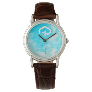 Reloj De Pulsera Cruz y Nube de Vida Eterna Cristiana