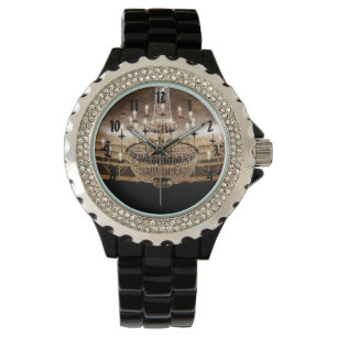 Reloj De Pulsera Crystal Chandelier Dazzle Glitz Glam Glamour Watch