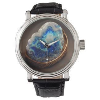 Reloj De Pulsera Crystal Geode Stone Cloudy