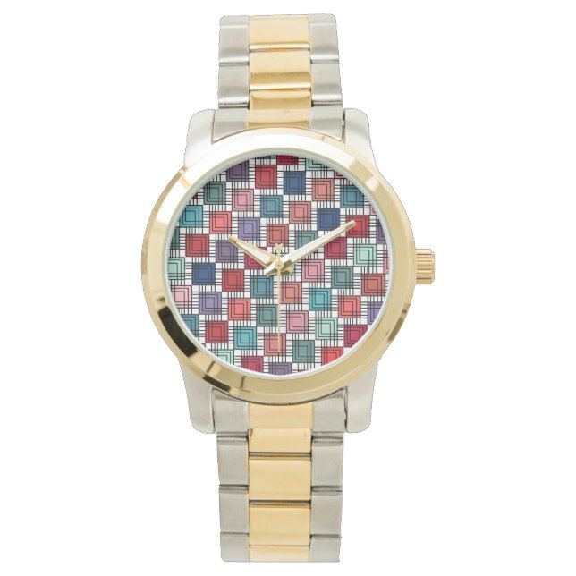 Reloj De Pulsera Cuadrados art decó (Anverso)