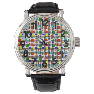 Reloj De Pulsera Cuadrícula de Bauhaus
