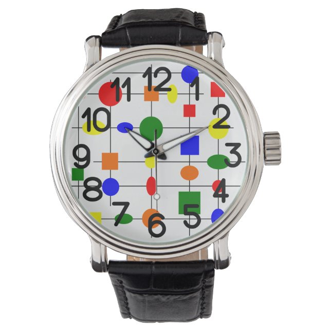 Reloj De Pulsera Cuadrícula de Bauhaus (Anverso)