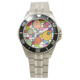 Reloj De Pulsera Cuadrícula moderna de mediados del siglo