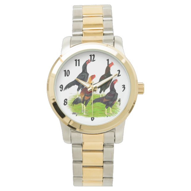Reloj De Pulsera Cuarteto de aves de caza oriental (Anverso)