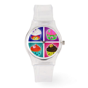Reloj De Pulsera Cuatro Cupcakes Watch