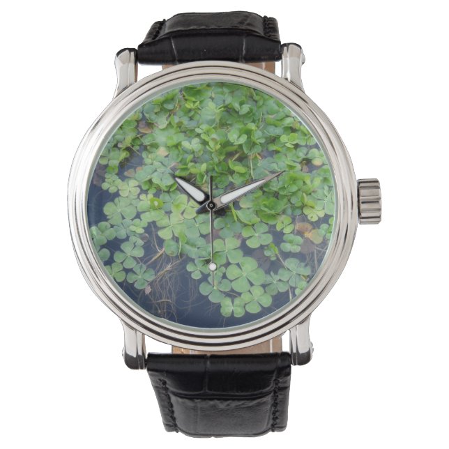 Reloj De Pulsera Cuatro Leaf Clover Lucky Watch (Anverso)