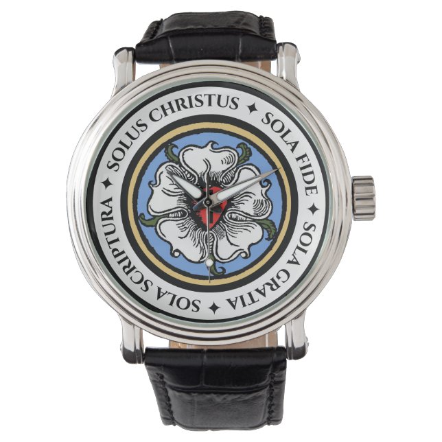 Reloj De Pulsera Cuatro Solas - Luterano (Anverso)