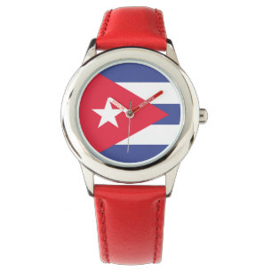 Reloj De Pulsera Cuba Flag Emblem