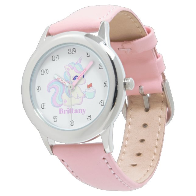 Reloj De Pulsera Cubierta de cupcake chicas unicornio ver añadir no (Angular)