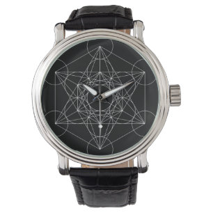 Reloj De Pulsera Cubo blanco y negro de Metatron