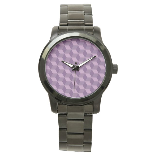 RELOJ DE PULSERA CUBOS PURPURA (Anverso)