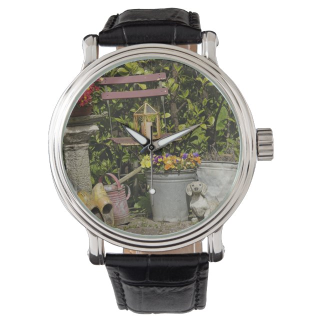 Reloj De Pulsera Cubos, zapatos y flores, Zaanse Schans, (Anverso)