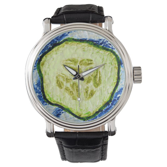 Reloj De Pulsera Cucumber watch, por qué no (Anverso)