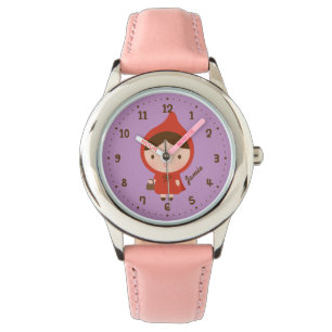 Reloj De Pulsera Cuento de Caperucita Roja Personalizado para Niñas