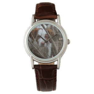 Reloj De Pulsera Cuero clásico de Bretaña Brown