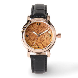 Reloj De Pulsera cuero de vaquero rústico occidente