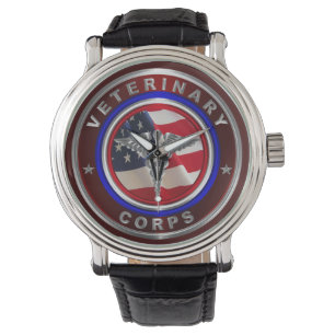 Reloj De Pulsera Cuerpo Veterinario del Ejército