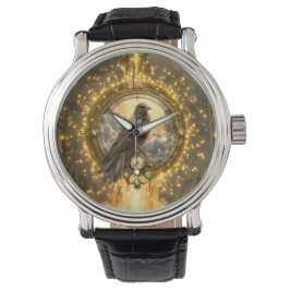 Reloj De Pulsera Cuervo Guardián del Tiempo – Relojería Gótica
