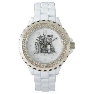 Reloj De Pulsera Cuervos de Odin Mitología vikinga Valhalla espera