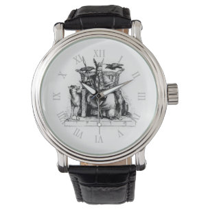 Reloj De Pulsera Cuervos de Odin Mitología vikinga Valhalla espera