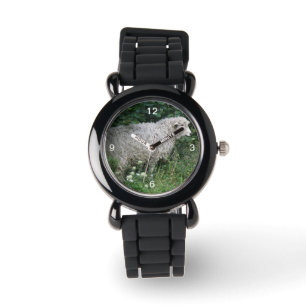 Reloj De Pulsera Cuidada codiciosa oveja comiendo Purpurina Watch