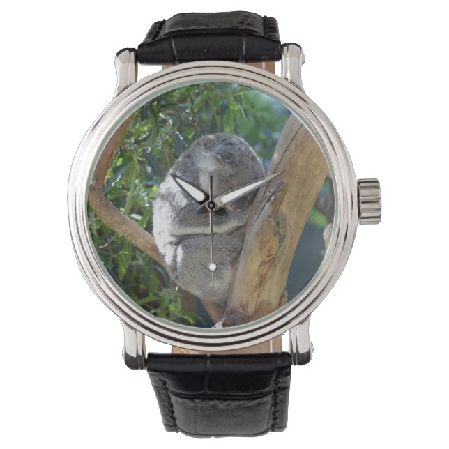 Reloj De Pulsera Cuidada durmiendo a Koala en el árbol (Anverso)
