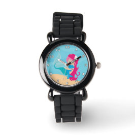 Reloj De Pulsera Cuidada sirena de playa vigilada por chicas
